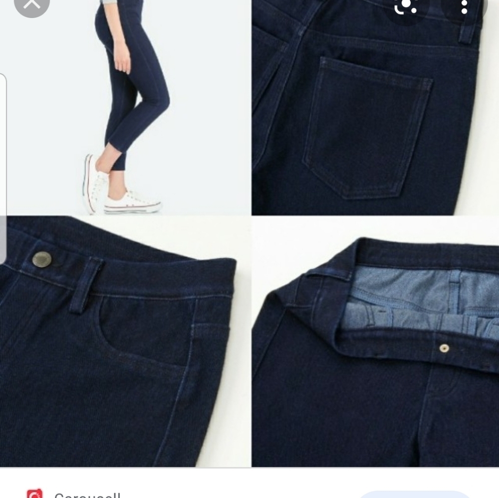 UNIGLO Blue Cropped legging pants xs